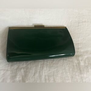 Green Patent Leather Clutch J crew